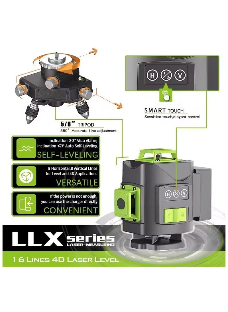 Generic - 4d Self Leveling 360 Rotary Laser Level 12 Line Laser Level for Outdoor Construction Tools - Image 1