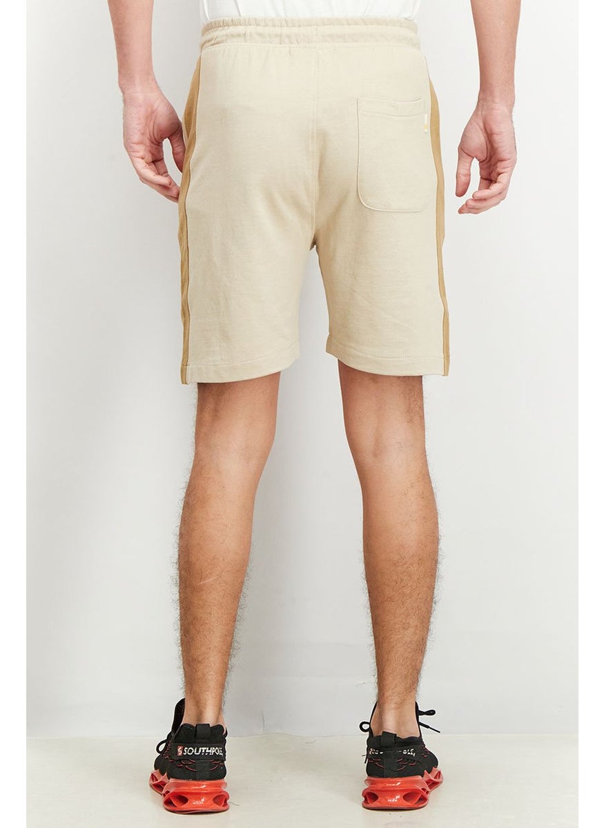 Gazzarrini Men Drawstring Brand Logo Basic Short, Beige  - Image 2