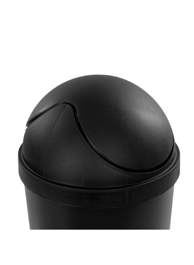 ستيريليت سلة مهملات مستديرة من البلاستيك بتصميم أنيق وعصري وخالية من مادة BPA باللون الأسود سعة 11.4 لترًا 10839006 - Image 3