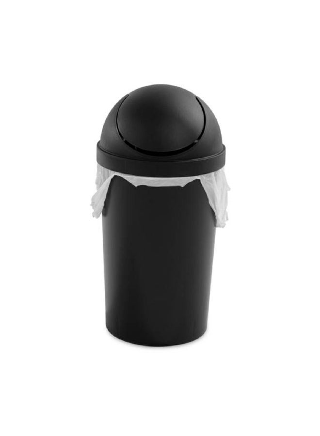 ستيريليت سلة مهملات مستديرة من البلاستيك بتصميم أنيق وعصري وخالية من مادة BPA باللون الأسود سعة 11.4 لترًا 10839006 - Image 2
