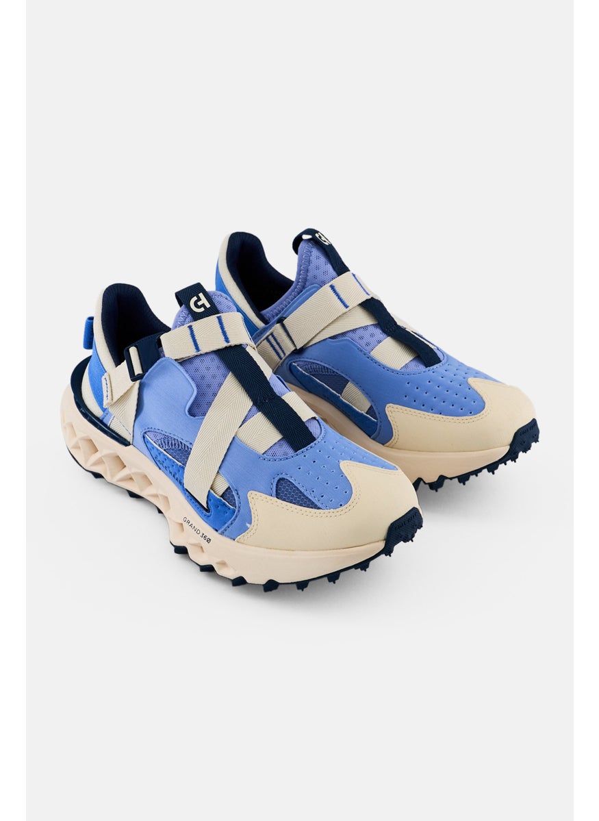 COLE HAAN Women Medium 5zg Monk Running Shoes, Dusty Blue  - Image 1