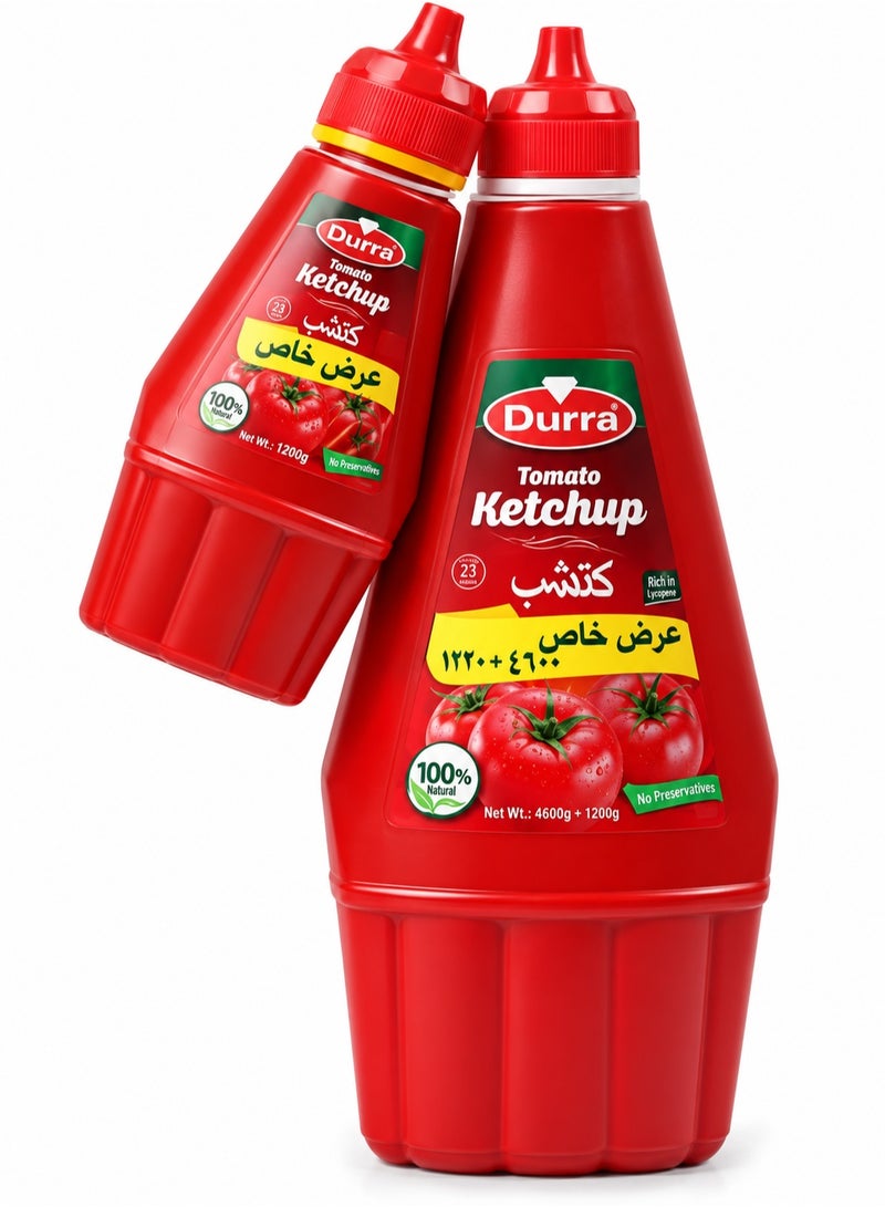 Durra Tomato Ketchup – Special Offer Family Pack 900g + 230g | Rich Flavor, Fresh Tomatoes, Value Size - Image 1