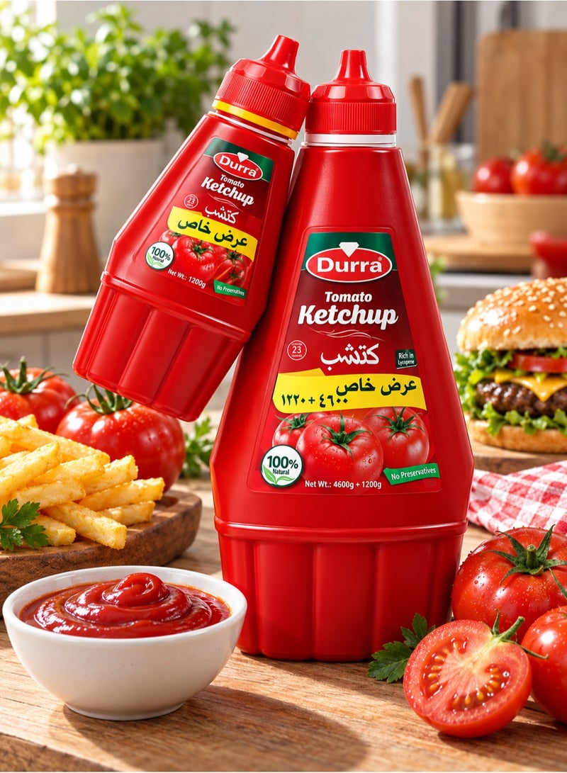 Durra Tomato Ketchup – Special Offer Family Pack 900g + 230g | Rich Flavor, Fresh Tomatoes, Value Size - Image 4