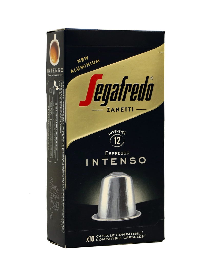 Segafredo Intenso Aluminium Nespresso Compatible Coffee Capsules 10 Capsules (51g) - Image 2