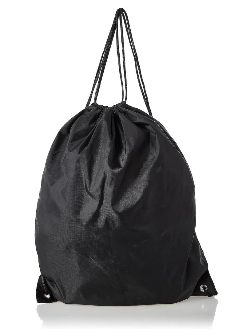 ECVV Drawstring Bags Drawstring Backpack Bulk Cinch Tote for Women Men Children Draw String Back Sack Storage Bag for Party Gym Sports Shopping(Black) - Image 2
