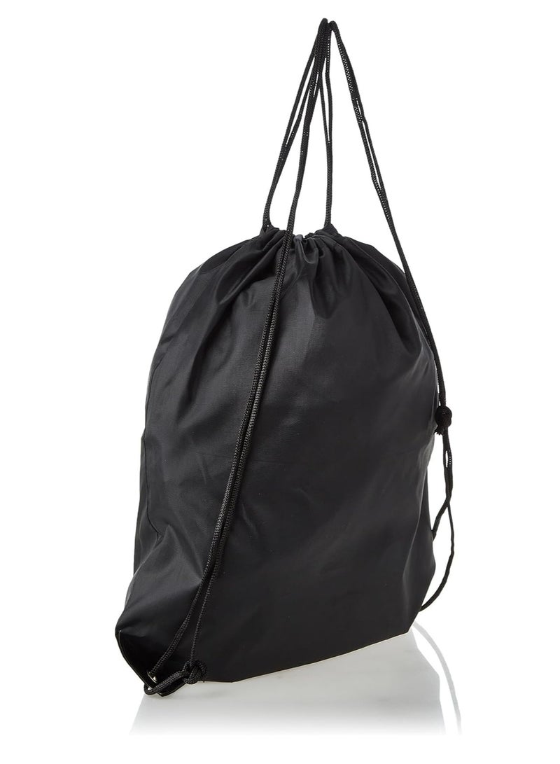 ECVV Drawstring Bags Drawstring Backpack Bulk Cinch Tote for Women Men Children Draw String Back Sack Storage Bag for Party Gym Sports Shopping(Black) - Image 1