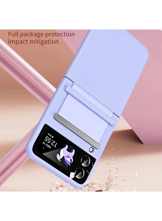 اس-توب جراب لهاتف Samsung Galaxy Flip 4 مصنوع من الجلد ومفصل مقاوم للصدمات - Image 5