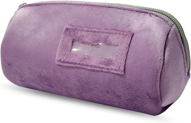 SCIKHEFT Velvet Bangle & Bracelet Organizers and Storage Small Jewelry Travel Organizer Roll, Compact Jewelry Case for Bangles, Bracelets, Watches(Light Purple) - Image 3