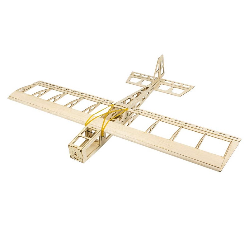 Balsa Wood Airplane R03 STICK06 Model Aircraft 580mm Wingspan Unassembled Flying Model Aircraft to Build DIY RC Airplane Kit for Adults Beginners KIT Only wo Power System or Radio Control