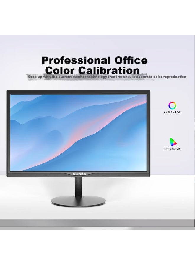 Konka 21.5-inch Fhd 75hz Hdmi 8-bit Color Depth Eye-care Low Blue Light Wall-mountable Computer Office Lcd Monitor Km2216ht - Image 1