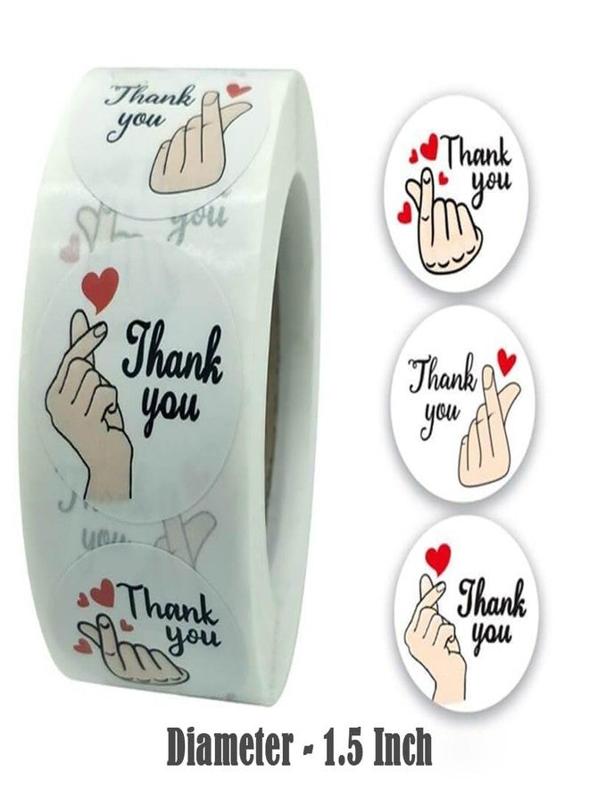 Touchcart 500 Pcs 1-Inch Thank You for Supporting My Business Gift Stickers - Perfect Handmade Paper Labels for Crafting, Card Making, and Packaging (Sarange Thank You) - Image 3