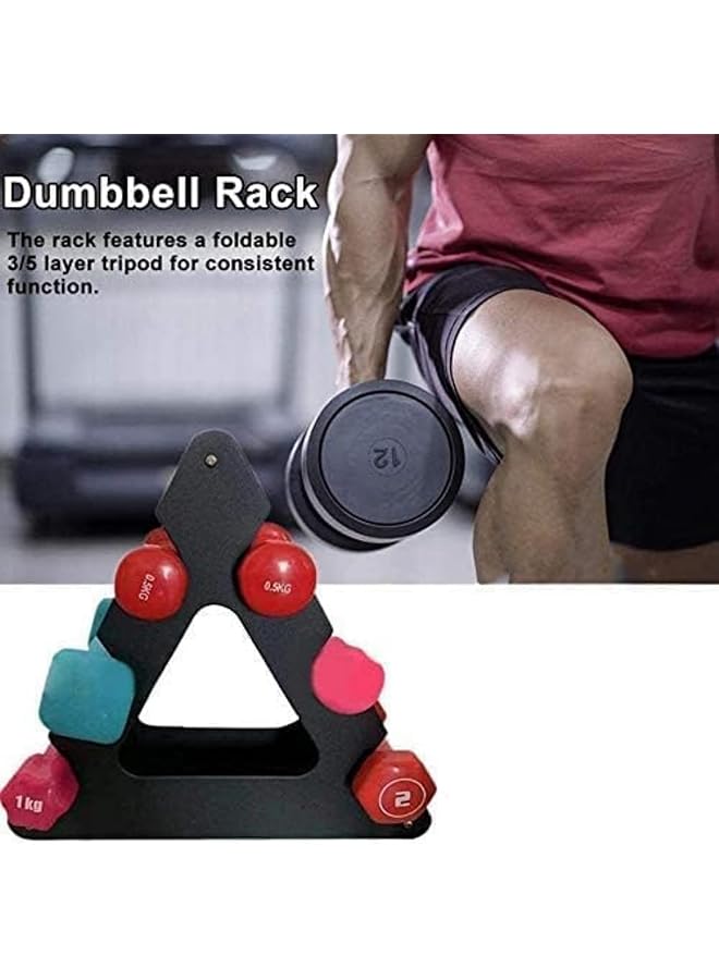 Oasisgalore Weight Rack For Dumbbells Rack Multifunctional 3/5 Layer Rugged Dumbbell Holder For Household Use Dumbbell Rack Stand - Image 2