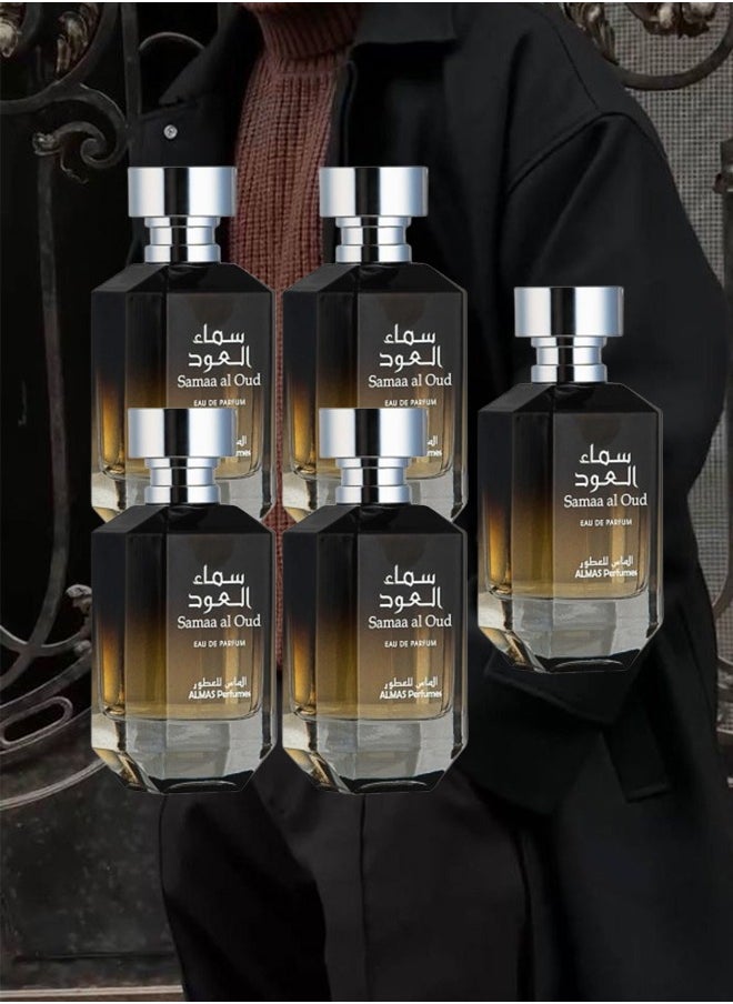 AL MAS 5 Pieces Samaa Al Oud Perfume For Men 100ml EDP  - Image 1