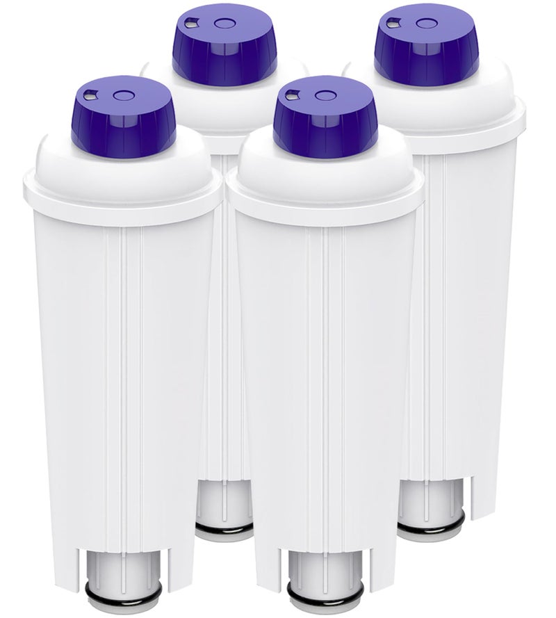 4PACKS Water Filter for Delonghi Replacement Coffee Machine Water Filter with Activated Carbon Softener for DeLonghi ECAM ETAM EC BC Series