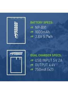 NP-BX1 Battery and Dual USB Charger - Pack of 2 - pzsku/Z2AC7814068C6BDDC18DCZ/45/_/1732875721/147180f2-15f8-47e1-bbdc-708879e9ca72