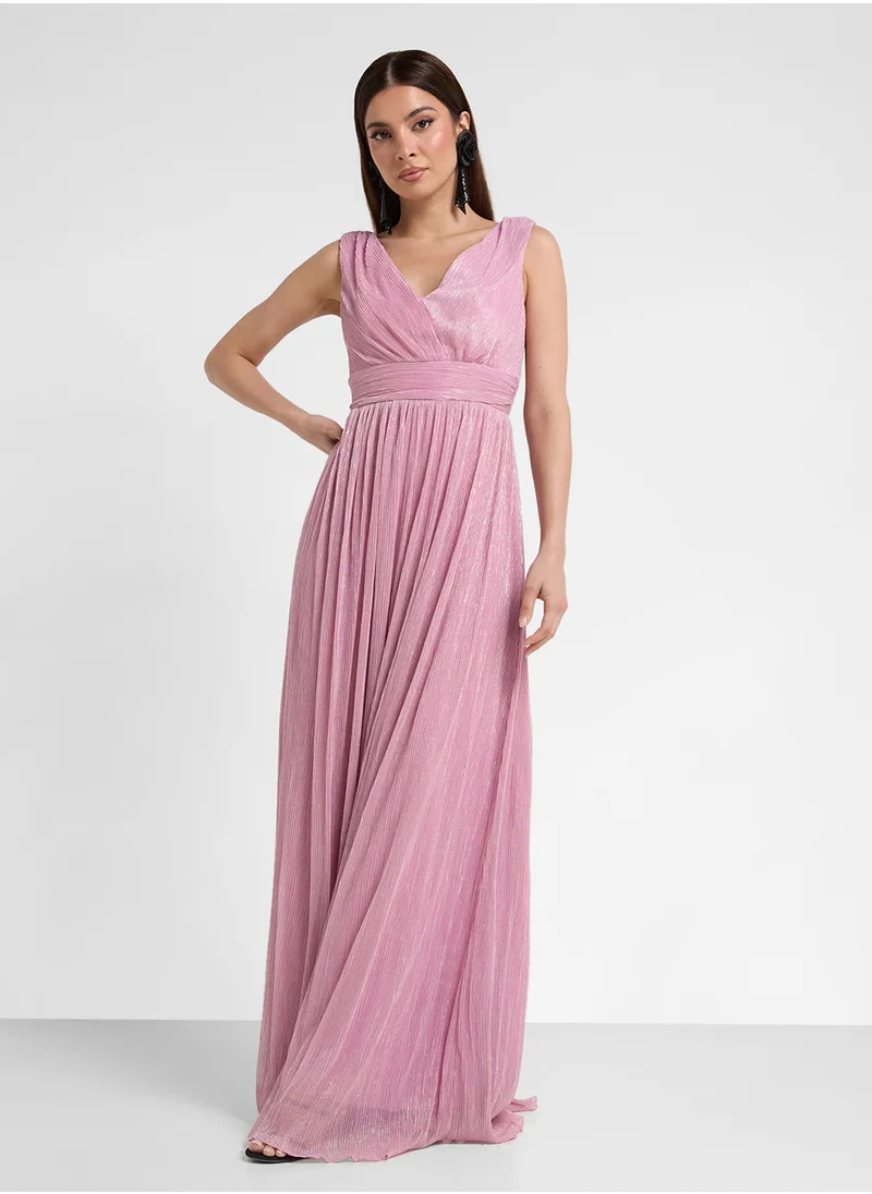 ايلا ليمتد اديشن Shimmer V-Neck Dress