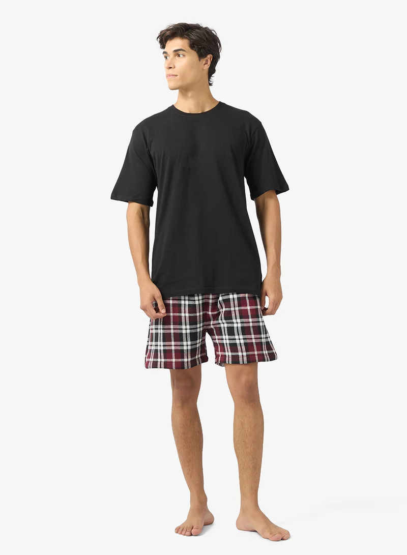 Seventy Five  Nightwear T-Shirt & Shorts Set for Men | Best Price UAE