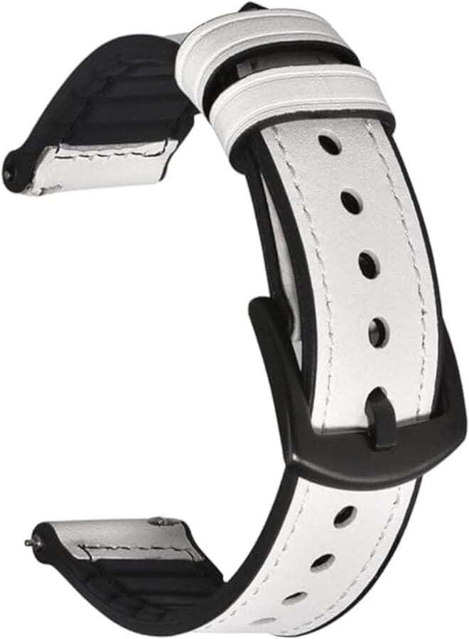 Next store Compatible with Huawei Watch GT/GT2 46mm Band Samsung Galaxy Watch (46mm) Magic Band/Watch Pro 22mm Quick Release Genuine Leather Silicone Strap