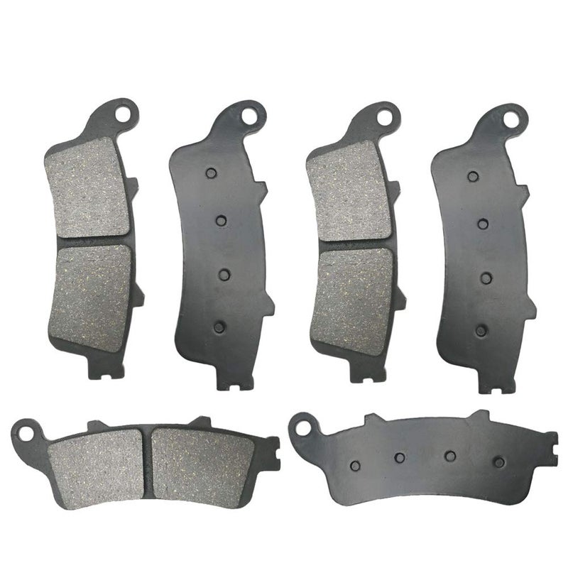 Motorcycle Front Rear Brake Pads Aftermarket Part compatible withfor Honda Goldwing 1800 F6B 20132017 VFR 800 A Fi ST 1300 CBR 1100 VTX 1800 20022008 FA261FR