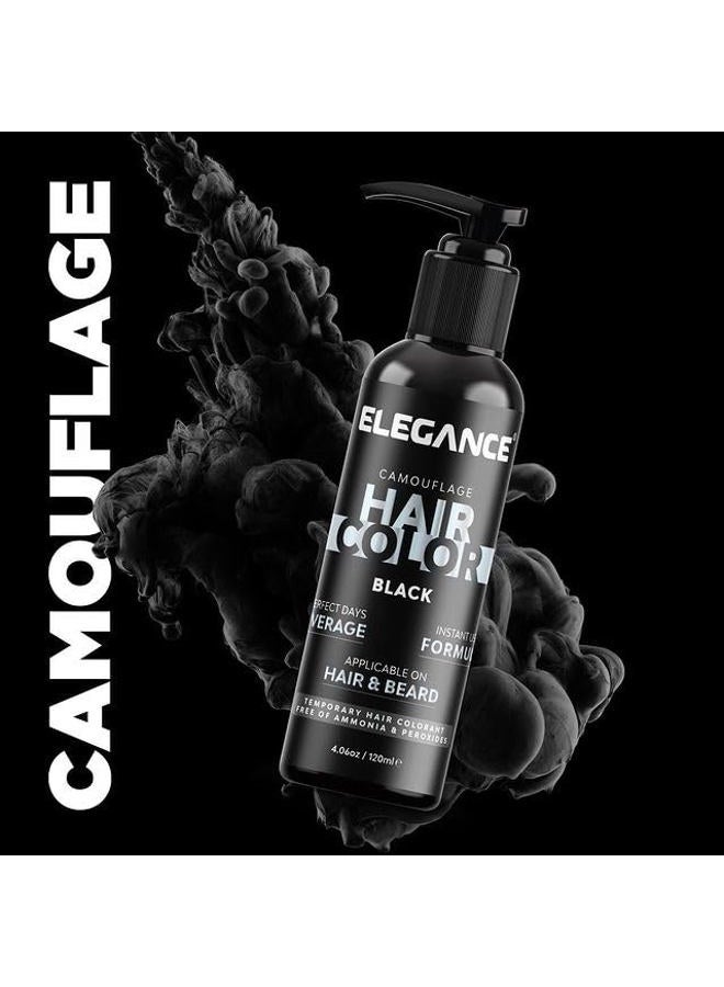 E Elegance لون شعر شبه دائم أنيق، 4.05 أونصة، 120 مل، لون شعر مؤقت لللحية والشعر، خالي من البيروكسيد والأمونيا، يدوم حتى 48 ساعة - Image 4