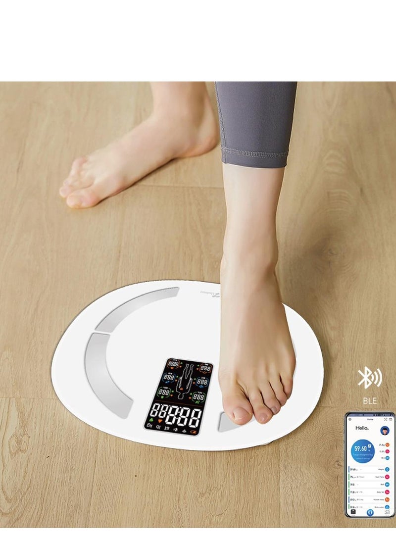Llnique Smart Scale Body Weight and Fat Percentage Large LED Display Rechargeable  WiFi Weight Scale - Image 2