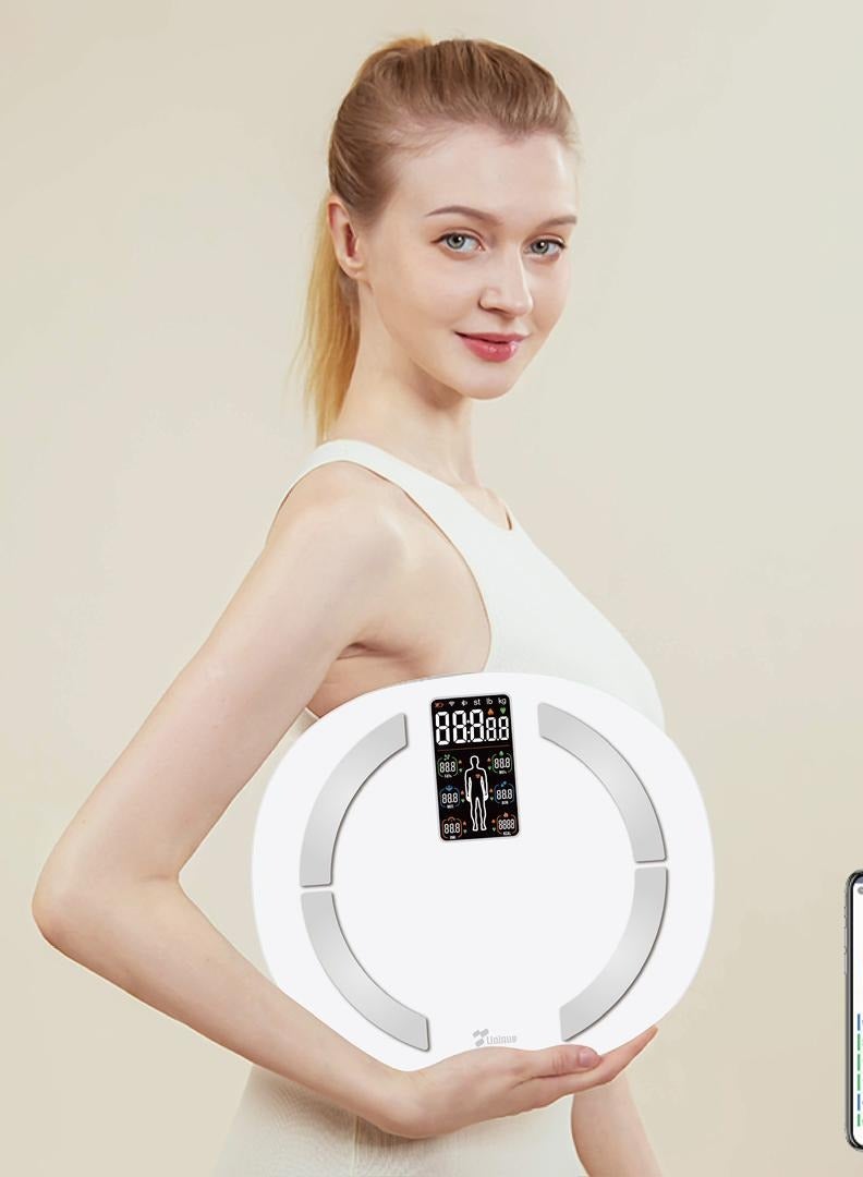 Llnique Smart Scale Body Weight and Fat Percentage Large LED Display Rechargeable  WiFi Weight Scale - Image 3