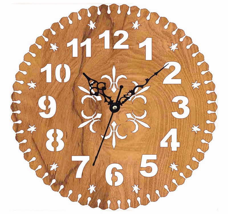 ADK Antique Big Size Hanging Roman Number Watch for Living Room Bedroom Office Decorative Wall Clock for Home Decor 30x30 cm Wooden Brown 74 - Image 1