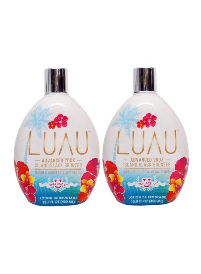 Tan Asz U Luau Island Black Bronzer 13.5 Ounce Tanning Bed Lotion (2 X Bottles) - Image 1