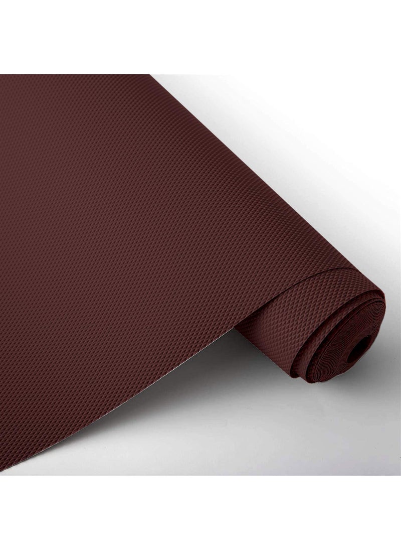 Kuber Industries Kuber Industries Duty Diamond/Dots Shelf Liners, Non-Slip Drawer Liner Cabinet Pad Refrigerator Mat No Odor for Home and Kitchen-45X150 cm (1.5 Mtr,Brown)-KUBMART11697  - Image 1