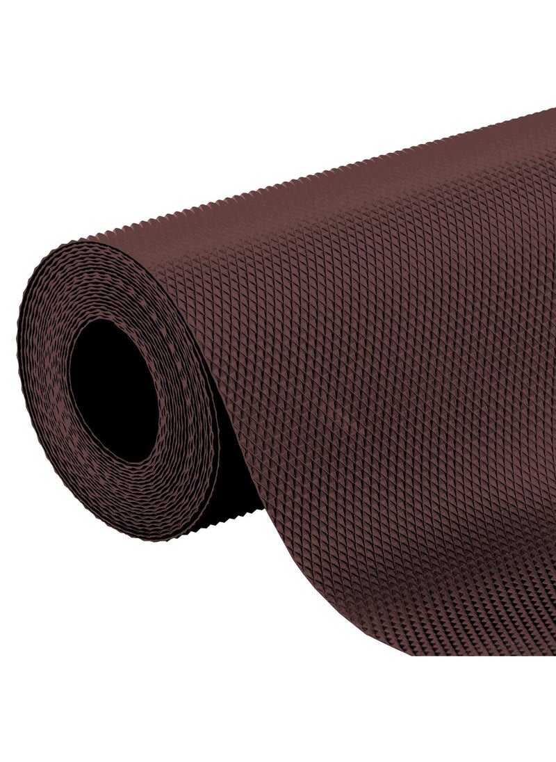 Kuber Industries Kuber Industries Duty Diamond/Dots Shelf Liners, Non-Slip Drawer Liner Cabinet Pad Refrigerator Mat No Odor for Home and Kitchen-45X150 cm (1.5 Mtr,Brown)-KUBMART11697  - Image 3