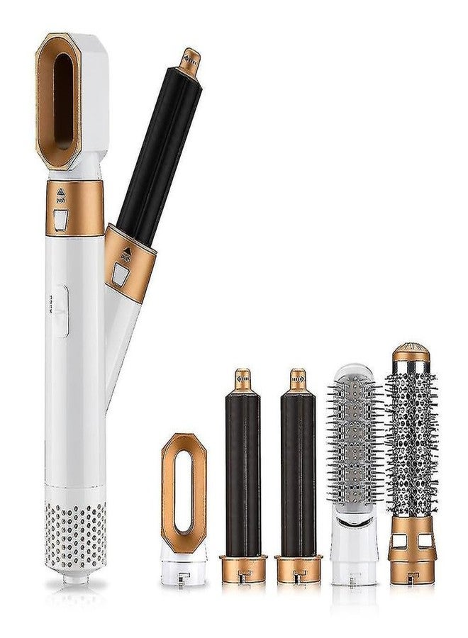 Tech King Techking 15 YEARS WARRANTY 5-in-1 Hot Air Styling Brush – Multifunctional Hair Tool with Ionic Technology, Ceramic Coating & Adjustable Heat for Smoothing, Curling & Straightening - BROWN - Image 2
