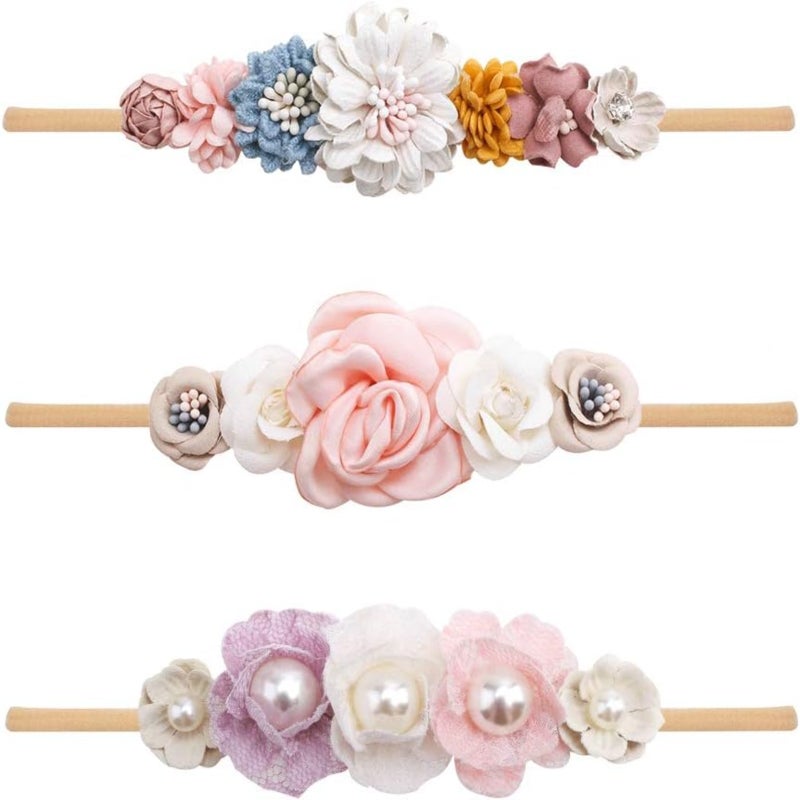 Newborn Hair Bands: Multicolor Elastic Set - Skin-friendly Nylon Material, Adjustable 14 To 22 Inch Size For Newborns, Infants & Toddlers, Ideal For Baby Shower, Birthday, Photography & Daily Wear - Image 2