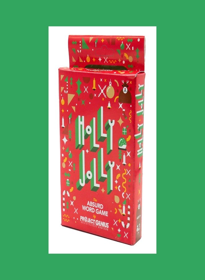 Project Genius Holly Jolly - A Holiday Themed Absurd Word Game, 50 Festive Rhymes to Guess, Christmas Card Game, Fun & Festive Stocking Stuffers, Project Genius - Image 5