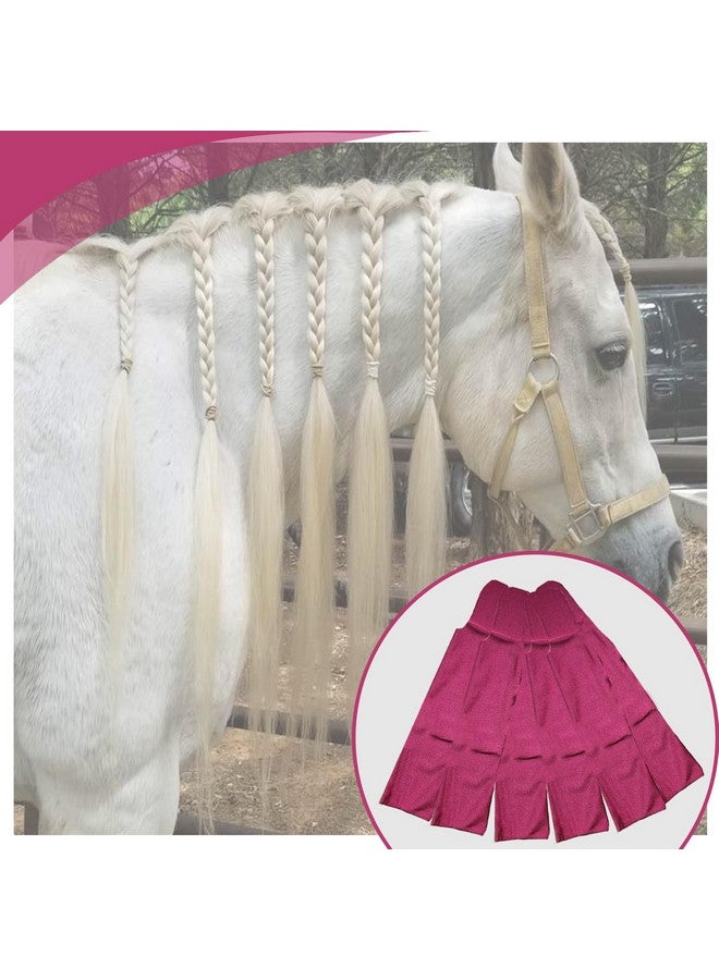 حقائب يدوية للعناية بعرف الخيل | عبوة من 6 قطع | أدوات/مستلزمات الخيل | حماية عرف الخيل من الرياح والشمس والطين، ومنع التشابك والاحتكاك والتكسر | منتج يدوي الصنع للعناية بعرف الخيل (لون كستنائي) - Image 5