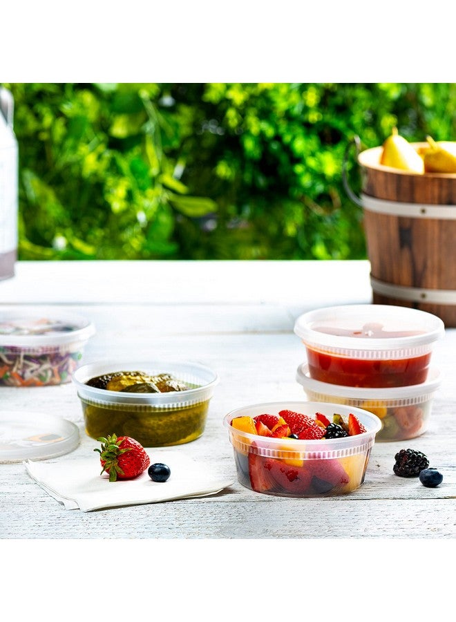 GUSTO [48 Sets - 8 oz. Plastic Deli Disposable Food Storage Containers with Airtight Lids - Slime Containers (Formerly Comfy Package) - Image 5