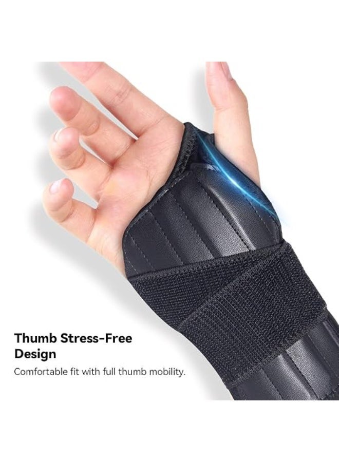 Adjustable Wrist and Thumb Stabilizer, Night Support for Carpal Tunnel and Tendonitis, Targeted Relief for De Quervain's Tenosynovitis, Ergonomic Splint for Left Hand - Image 2