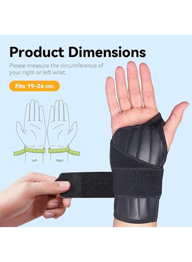 Adjustable Wrist and Thumb Stabilizer, Night Support for Carpal Tunnel and Tendonitis, Targeted Relief for De Quervain's Tenosynovitis, Ergonomic Splint for Left Hand - Image 4