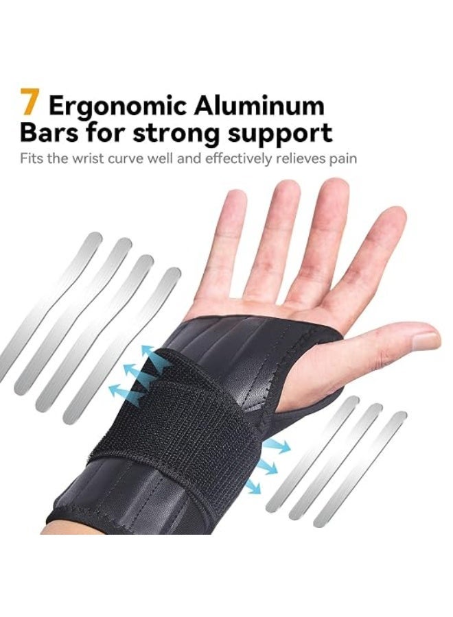 Adjustable Wrist and Thumb Stabilizer, Night Support for Carpal Tunnel and Tendonitis, Targeted Relief for De Quervain's Tenosynovitis, Ergonomic Splint for Left Hand - Image 3