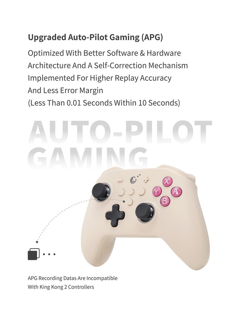 Gulikit - KK3 PRO Controller Kingkong 3 Pro Switch Controller (No Drift) For Switch/PC/Android/MacOS/IOS with Hall Joysticks and Triggers, Maglev/Rotor/HD Vibration (GB RETRO) - Image 1
