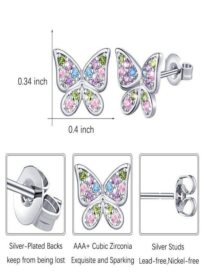 SINCERE Hypoallergenic Butterfly Earrings for Girls 8-12 Birthday Valentines Day Christmas Gifts for Daughter Granddaughter Niece - Image 2
