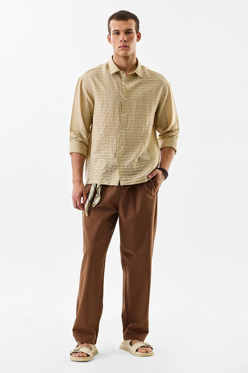 SNITCH Regular Fit Textured Shirt