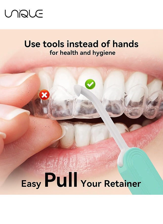 Unique - 4 Pack - 2 in 1 Aligner Remover Tool & Aligner Chewies for Invisalign, Orthodontic Chewies, Compatible with Aligners, Retainers - Image 1