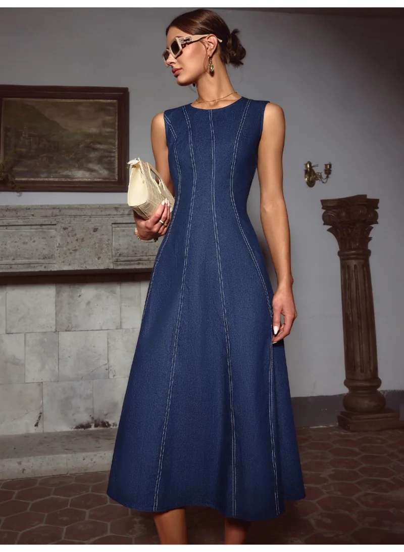 SIMPLEE Women's Summer Elegant DressLight & Comfortable Lightweight Cotton Blend Perfect for Outings