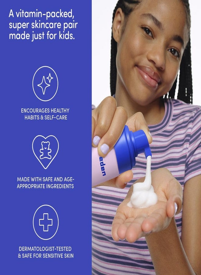 Evereden Happy Kids Skin & Lips Routine - Multi-Vitamin Face Wash & Face Cream Peach & Tinted Lip Oil Ruby Red Set - Clean & Vegan Skin Care for Kids 3+ - Moisturizing, Nourishing, & Protective - Image 5