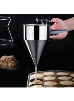 JestNest jestnest Pancake Batter Dispenser Practical Stainless Steel Octopus Ball Making Baking Pancake Maker Dispenser Kitchen Tool Funnel  - Image 3