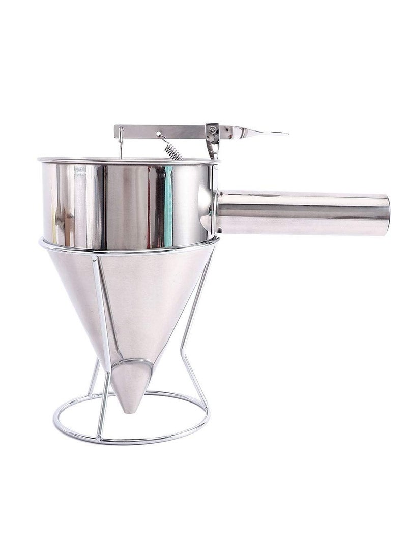 JestNest jestnest Pancake Batter Dispenser Practical Stainless Steel Octopus Ball Making Baking Pancake Maker Dispenser Kitchen Tool Funnel  - Image 4