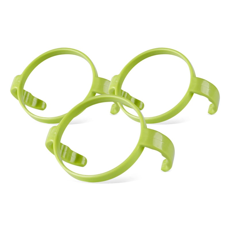GOLOHO Compatible Baby Bottle Handle for Comotomo Bottles 8 oz & 5 oz, 3 Count, Green - Image 1
