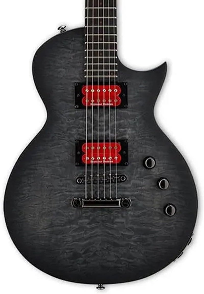 ESP جيتار كهربائي باريتون ESP LTD BB600 سلسلة التوقيع بن برنلي مع حقيبة لون أسود متدرج ساتان - Image 1