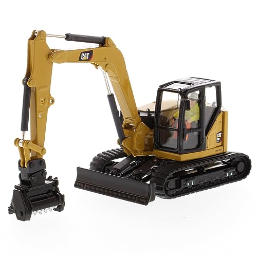Diecast Masters CAT Caterpillar 309 CR Next Generation Mini Hydraulic Excavator with Work Tools and Operator High Line Series 150 Diecast Model by Diecast Masters 85592 - Image 5