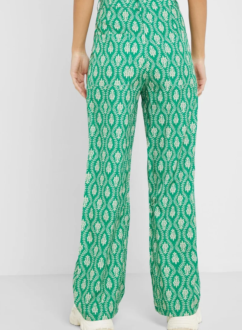 Ginger Urban Minx Printed Wide Leg Pants